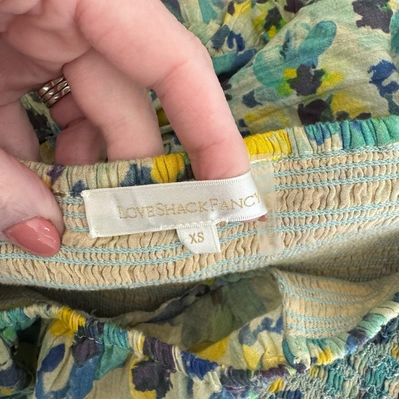 LoveShackFancy x Revolve - Floral Print Capri Dress in Acai Berry Sz XS - Picture 7 of 9